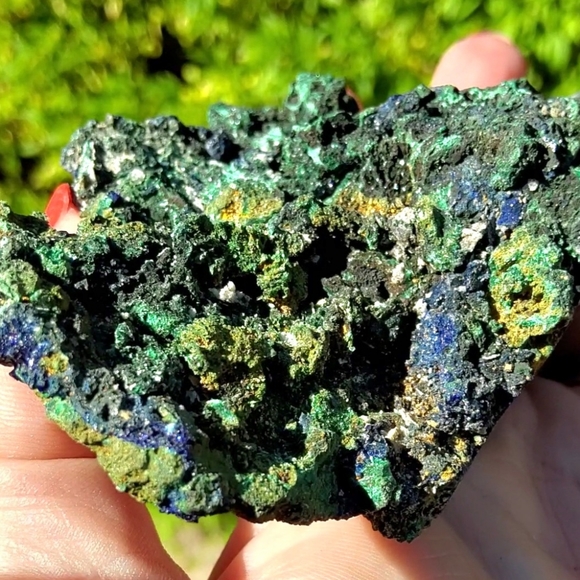 Large Sparkling Malachite & Azurite Specimen - Picture 9 of 17
